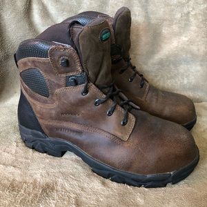 Hytest safety footwear brown 11 medium.